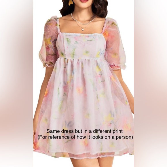 Women’s Floral Print Dress - NEW - Picture 3 of 3